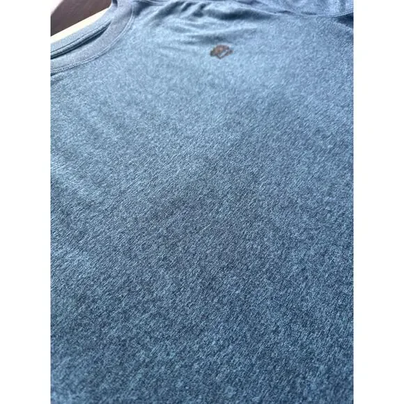 Roots Canada Blue Heather Activewear Workout Mens T Shirt Top Size XL - Picture 8 of 8